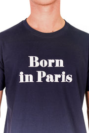 T-SHIRT VELOURS BORN IN PARIS made in France Edgard Paris
